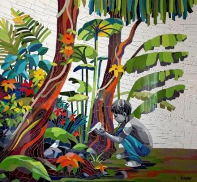 Fresque murale stephanie chatelet