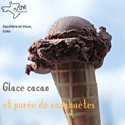 Glace cacao et puree de cacahuetes