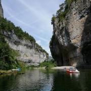 Gorges du tarn vue avec barque