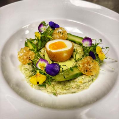 Déclinaison d'asperges, du chef Clive Joyce