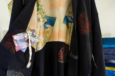 Kimono beau et chic japonais interieur