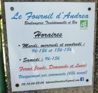 Le fournil d andrea horaires