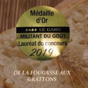 Medaille militant du gout 2019 fougasse aux grattons©boulangerie du moutas